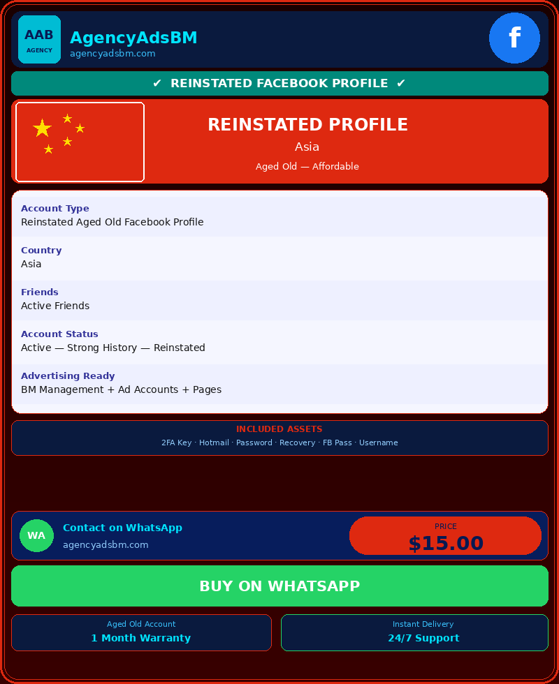 Reinstated Asian Profile