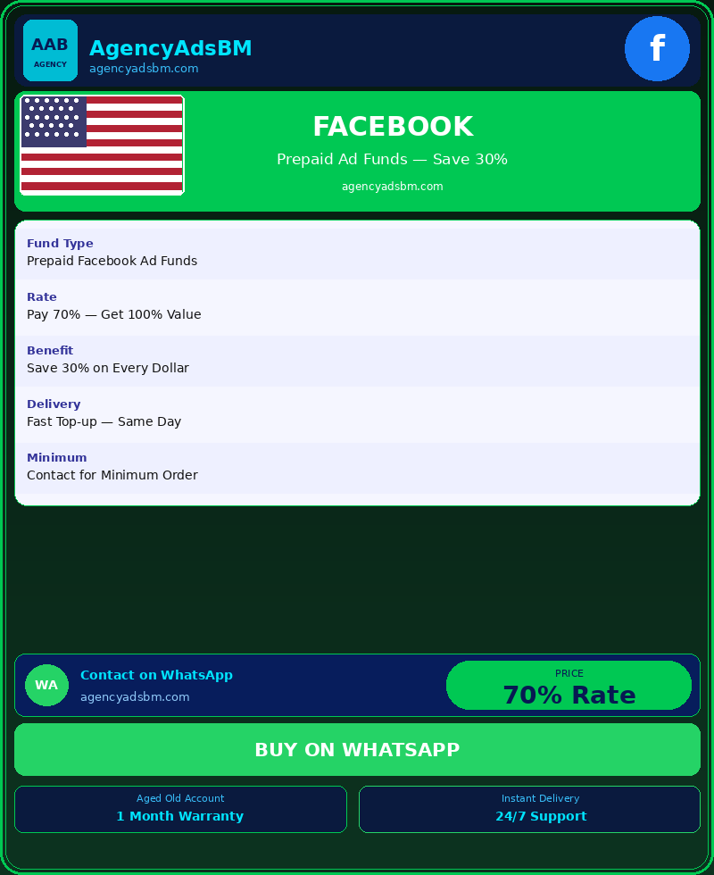 Prepaid Facebook Funds